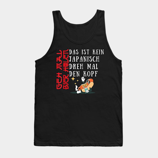 Herren Biertrinker Geh mal Bier holen Tank Top by Helen Morgan